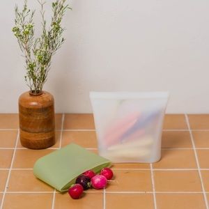 NIB Small:Hours Set of 2 Eco Silicone Seal Food Storage Bags